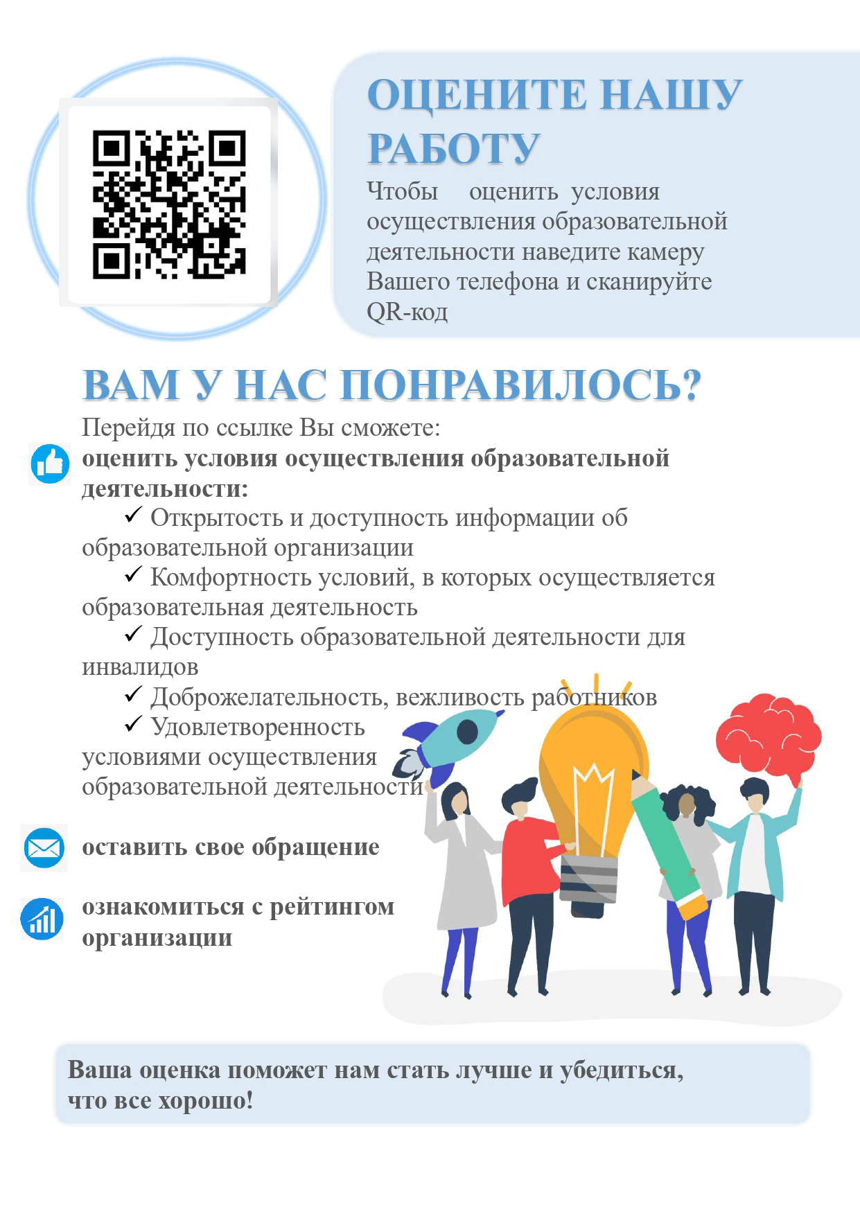 Оцените нашу работу.